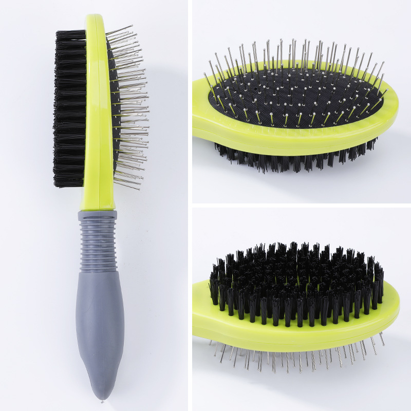 Wholesale Eco-Friendly Smooth Non-Damaging Plastic Pet Comb Set Three Knot-Opening Massage Grooming Comb for Dog Shedding