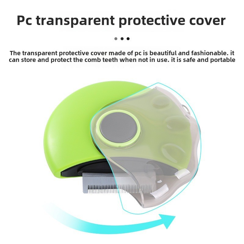 Portable Three-In-One ABS Pet Grooming Comb Battery-Operated Beauty and Hair Removal Tool for Dogs and Cats Lice Removal