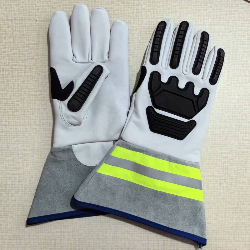 Leather Safety Work Gloves Manufacturer - Breathable Impact