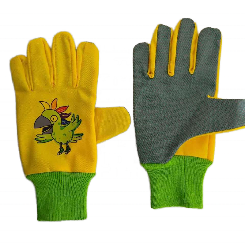 Children Gardening Gloves Supplier - Custom-made Yellow Green