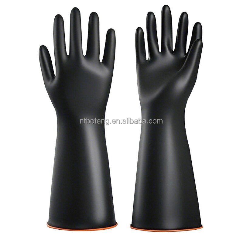 Chemical-resistant Gloves Supplier - Long 35-55cm Black
