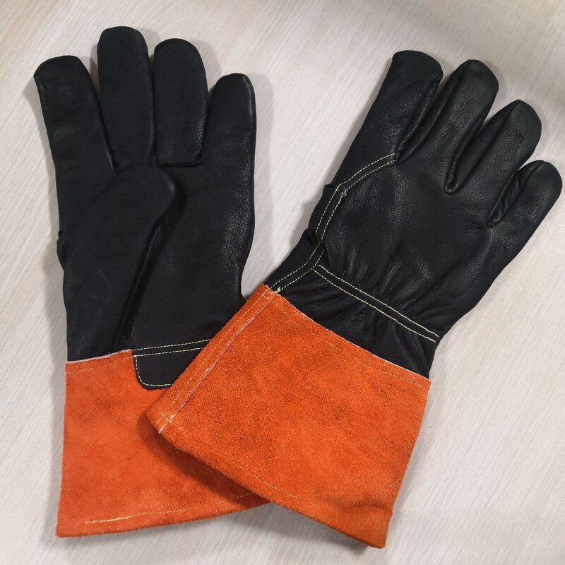 Leather Welding Gloves Manufacturer - 2025 Custom Logo White