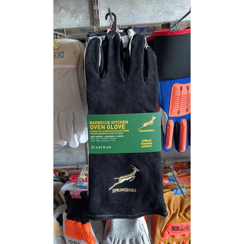 Cowhide Kitchen Gloves Supplier - Oven Barbecue Work Safety