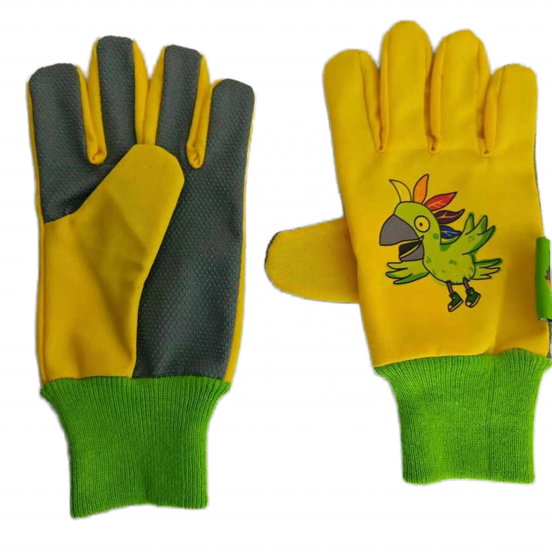 Children Gardening Gloves Supplier - Custom-made Yellow Green