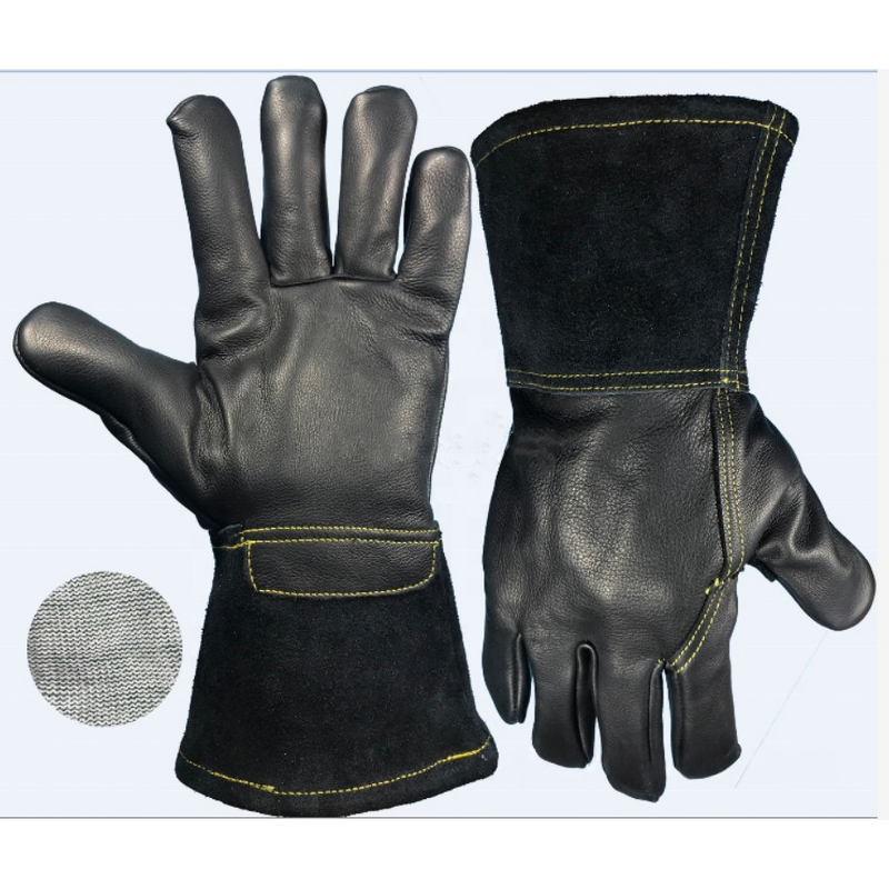 Leather Welding Gloves Manufacturer - 2025 Custom Logo White