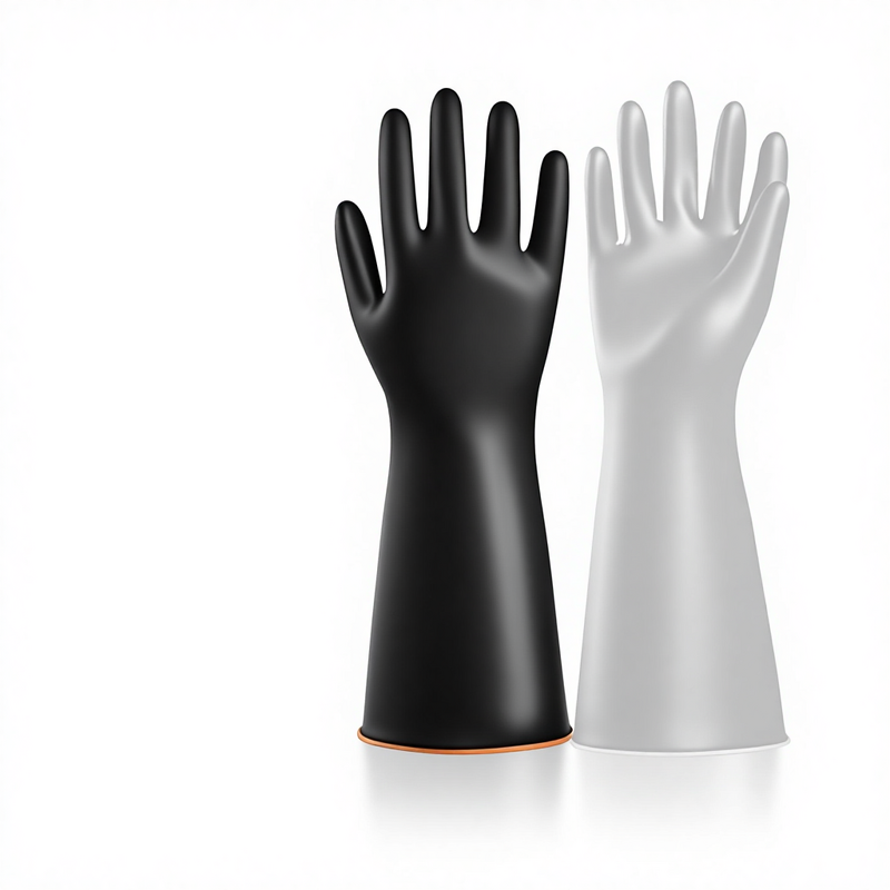 Chemical-resistant Gloves Supplier - Long 35-55cm Black