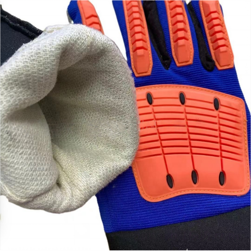 High Impact Safety Gloves Supplier - Cowhide Leather TPR