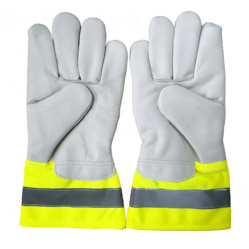 Reflective Working Gloves Supplier - Comfortable Goat/Sheepskin