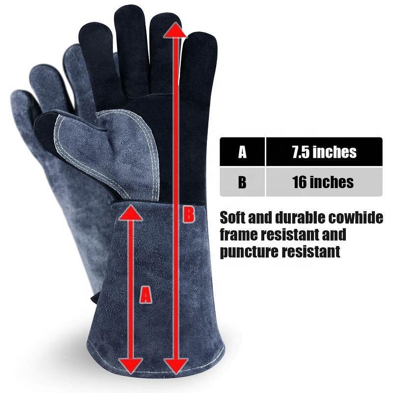 Premium Safety Gloves Supplier - XL Cow Leather Heat-Resistant
