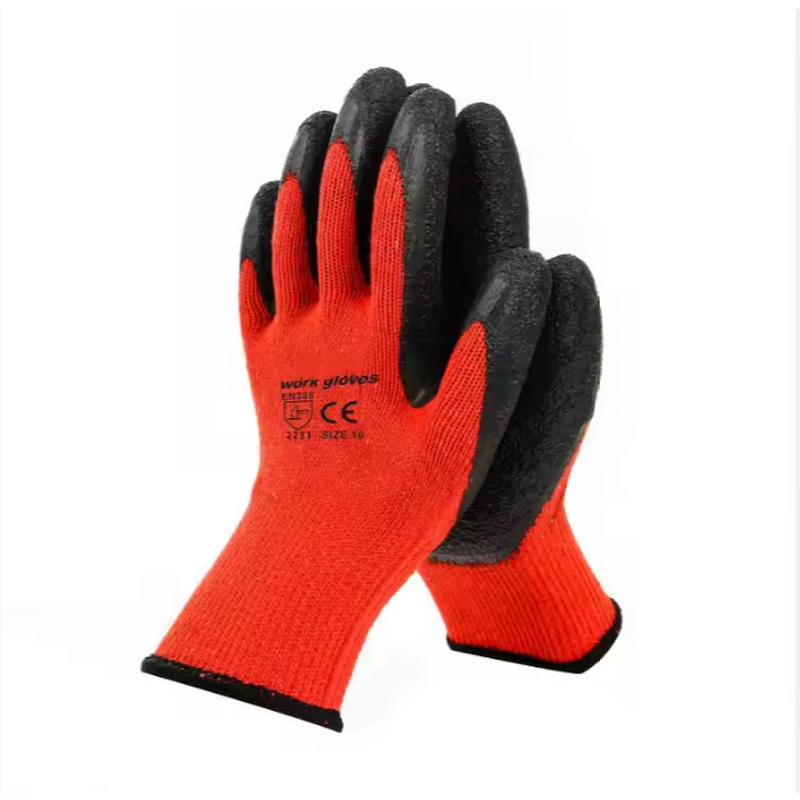 Work Safety Gloves Supplier - Hot Selling Polyester Latex