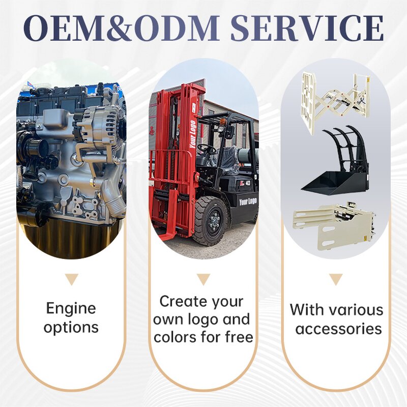 Diesel Forklift Manufacturer - 3 to 5 Ton Durable Triplex Mast All Terrain