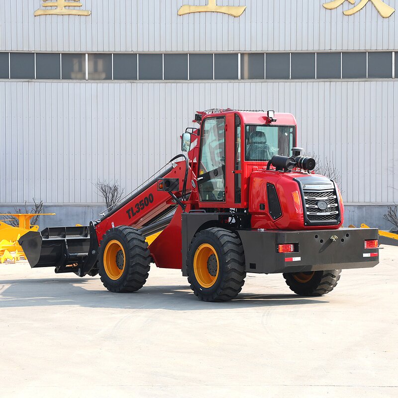 Telescopic Loader Factory - High Configuration 4x4 Japanese Engine Fully Hydraulic