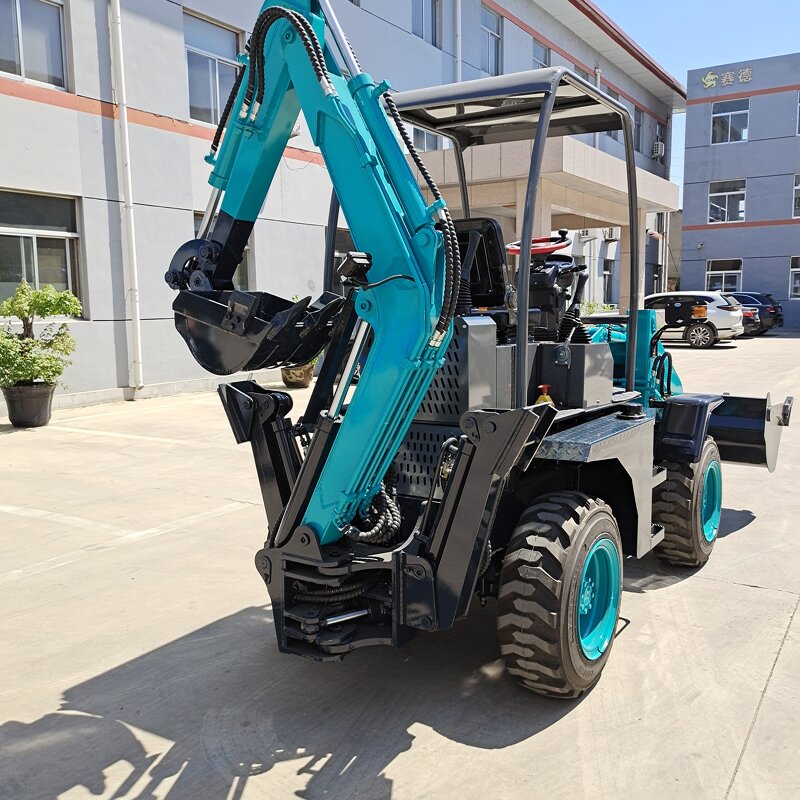 4x4 Backhoe Loader Manufacturer - 1 to 2 Ton Fully Hydraulic High Configuration CE