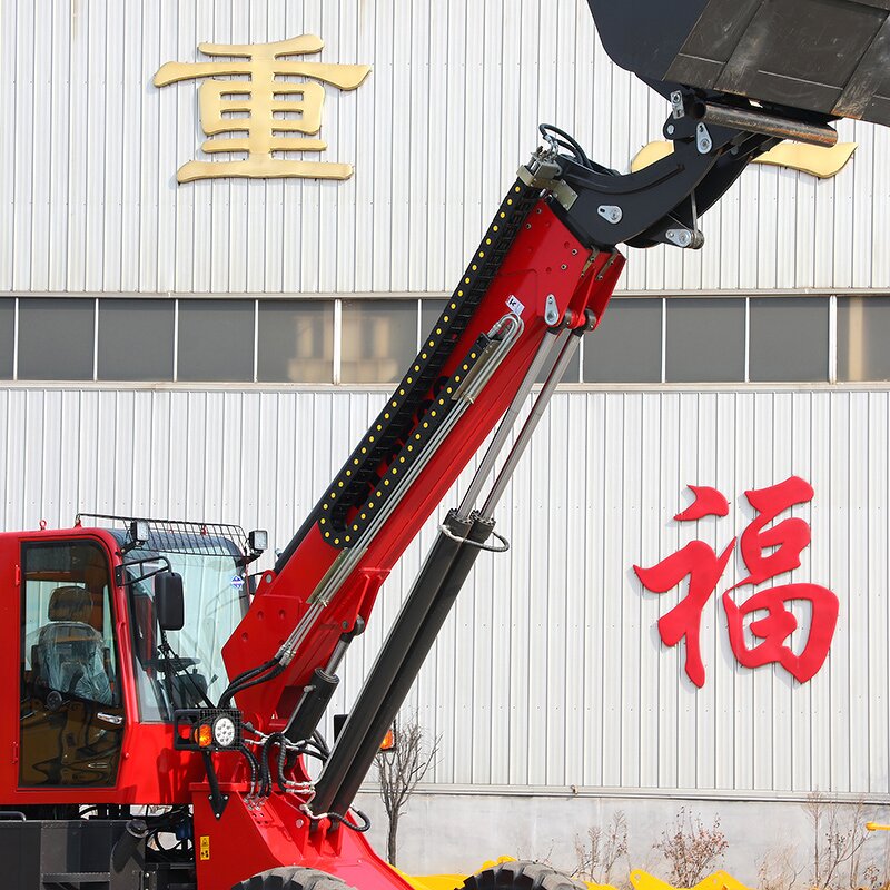 Telescopic Loader Factory - High Configuration 4x4 Japanese Engine Fully Hydraulic