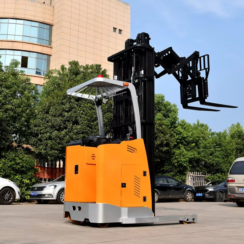 Double Reach Forklift Factory - 1-15M Electric Warehouse Indoor Use