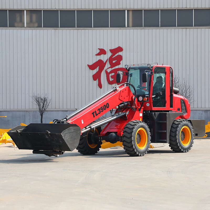 Telescopic Loader Factory - High Configuration 4x4 Japanese Engine Fully Hydraulic