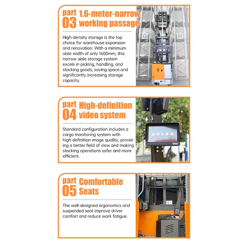 Multi Directional Forklift Supplier - Three Direction Stacker CE MSDS