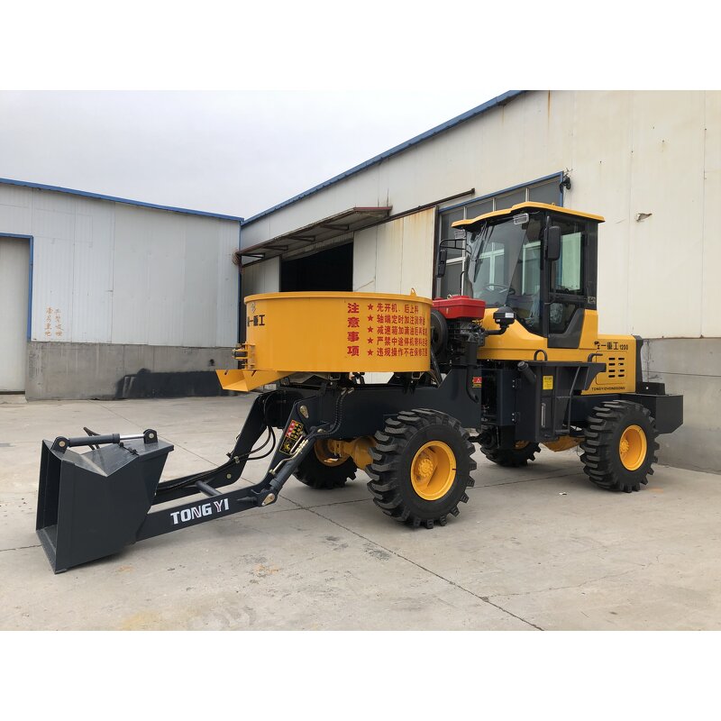 Compact Flat Mixer Truck Manufacturer - 1.2M³1.5M³ Euro5 Engine with Attachments