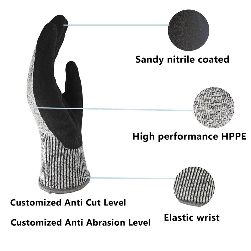 Nitrile Coated Gloves Manufacturer - Custom Logo High Quality