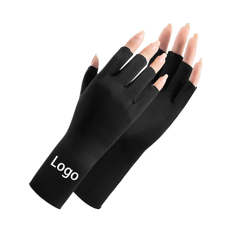 Anti UV Gloves Supplier - Custom Logo for Nail Manicure