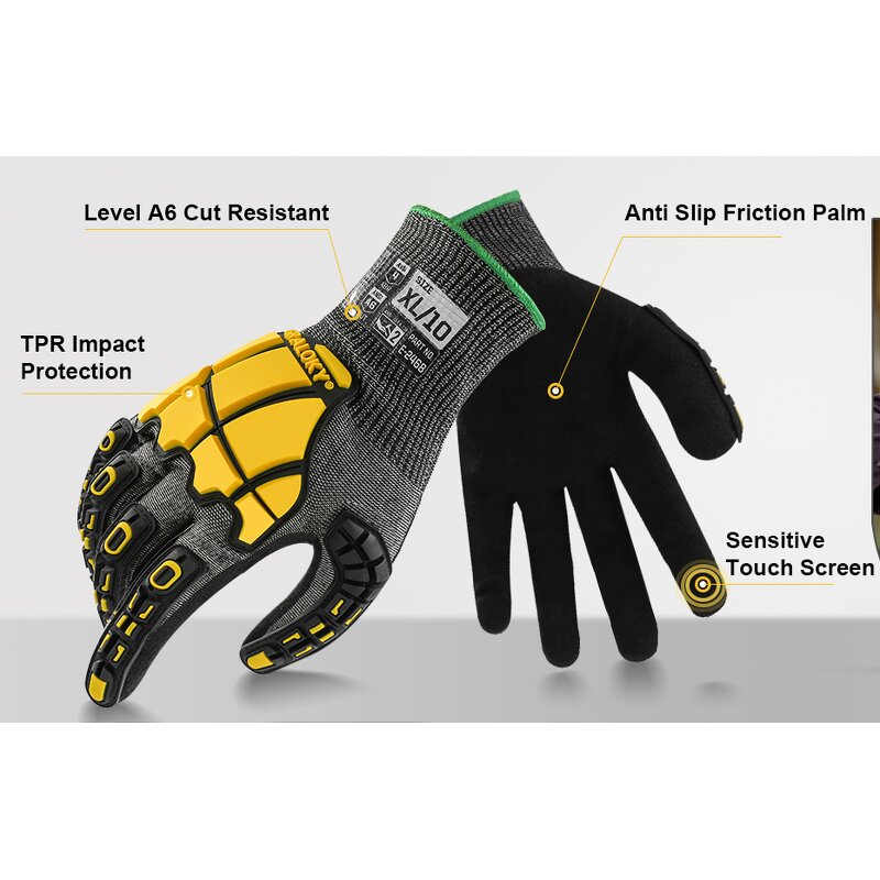 Sandy Nitrile Gloves Supplier - Customized Oilfield TPR Impact