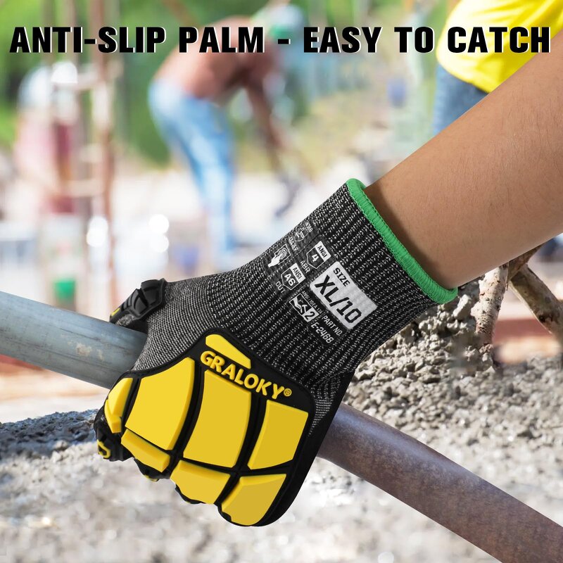 Heavy Duty Gloves Supplier - EN388 A6 TPR Anti Impact