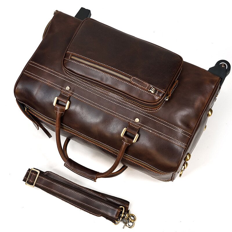 Genuine Leather Duffle Bag Manufacturer - 18inch Large Capacity