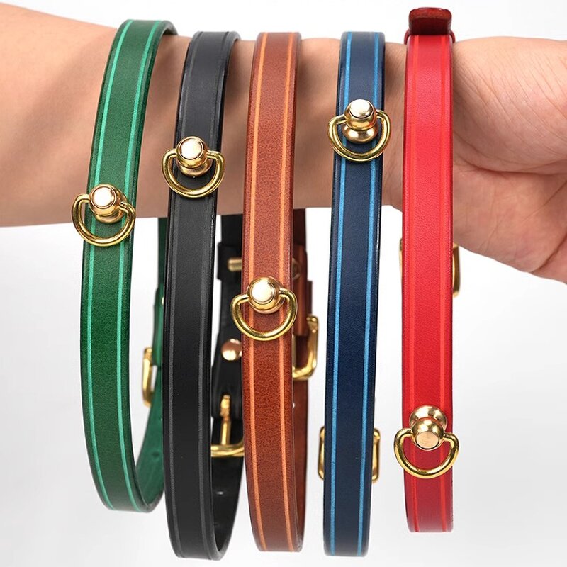 Italy Cowhide Collar Manufacturer - Premium Durable Cat