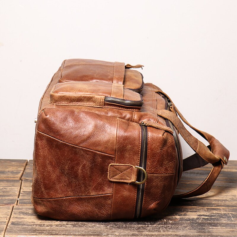 Leather Duffel Bag Supplier - New Arrival Vintage Real