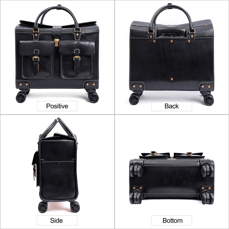 Leather Suitcase Manufacturer - 2025 Fashion Rolling Luggage