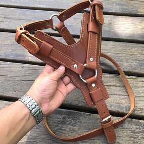Leather Dog Harness Supplier - OEM/ODM Large Vest Walking
