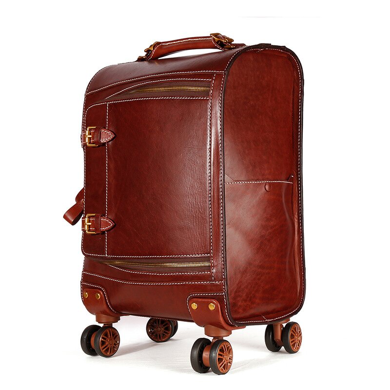 Retro Trolley Case Manufacturer - New Leather 20 Inch