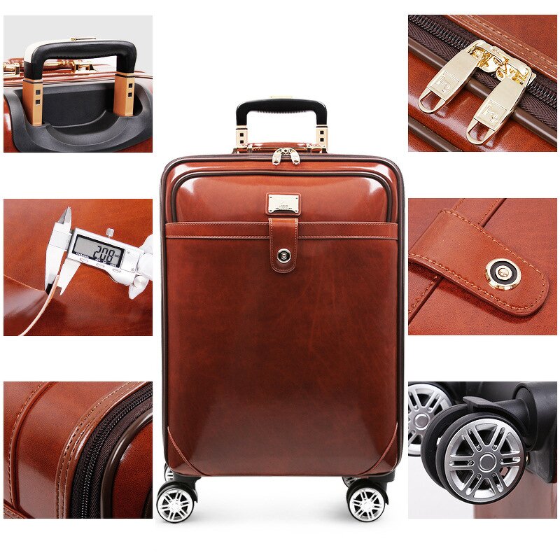Custom Leather Luggage Manufacturer - Trolley case Soft