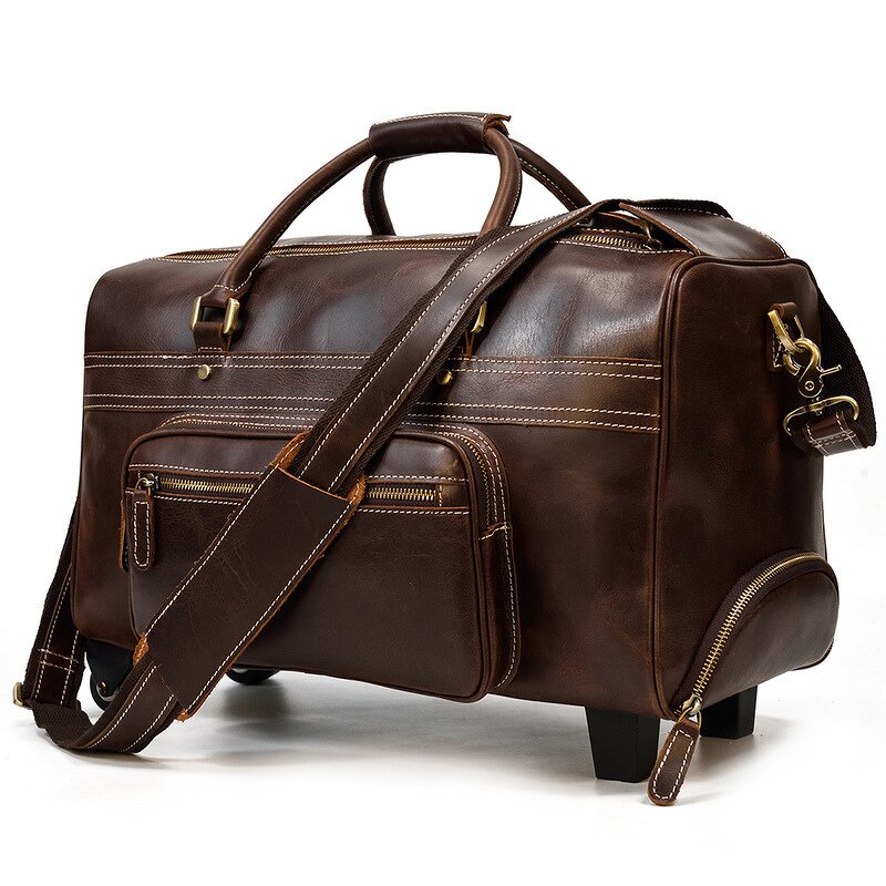 Genuine Leather Duffle Bag Manufacturer - 18inch Large Capacity
