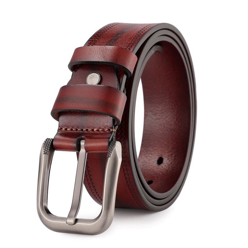Cowhide Belt Supplier - Customized Real Leather Male