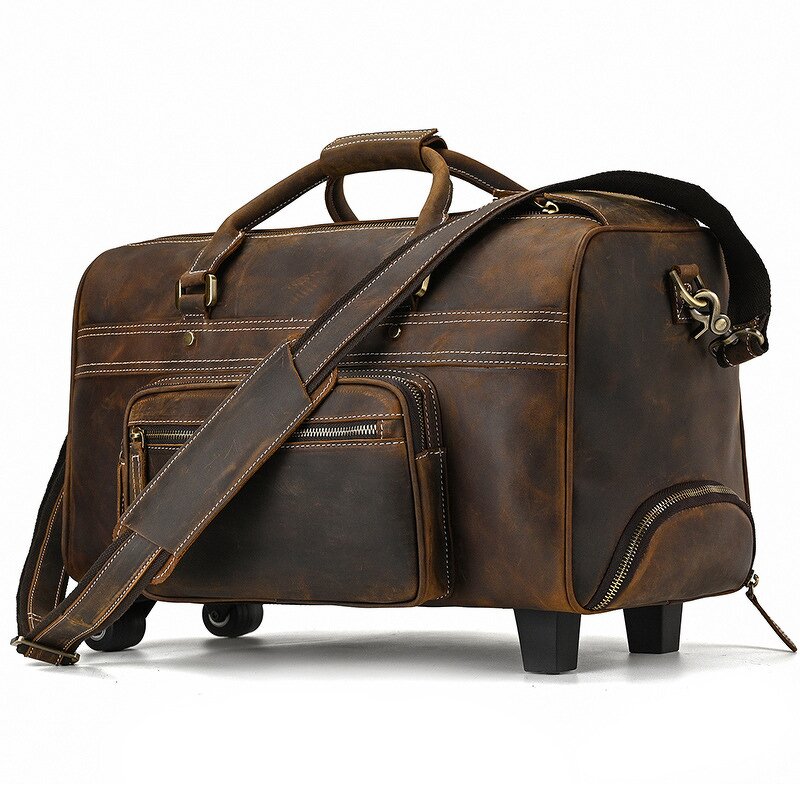 Genuine Leather Duffle Bag Manufacturer - 18inch Large Capacity
