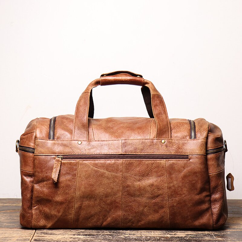 Leather Duffel Bag Supplier - New Arrival Vintage Real