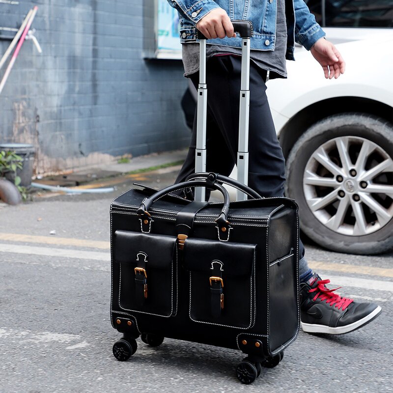 Leather Suitcase Manufacturer - 2025 Fashion Rolling Luggage