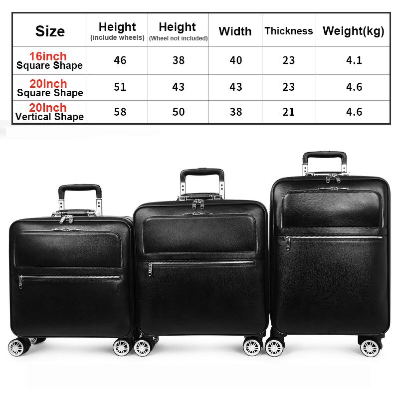 Lightweight Suitcase Manufacturer - Genuine Leather Waterproof