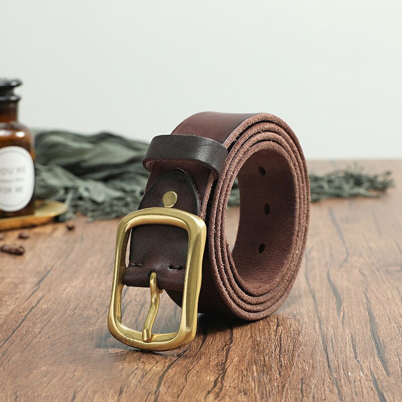 Men's Slide Buckle Belt Manufacturer - Fashion Brand Cow