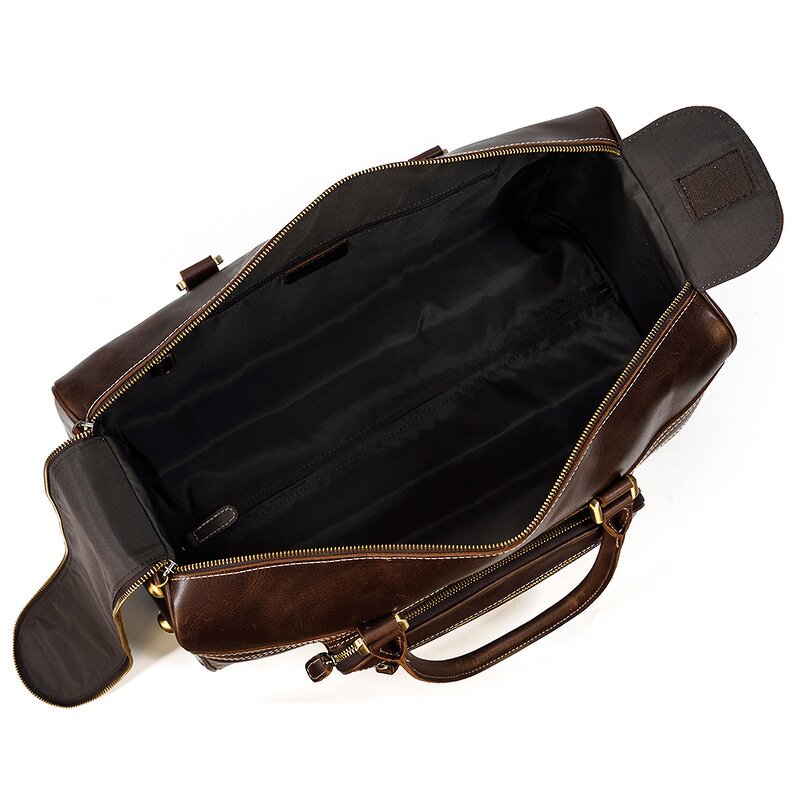 Genuine Leather Duffle Bag Manufacturer - 18inch Large Capacity