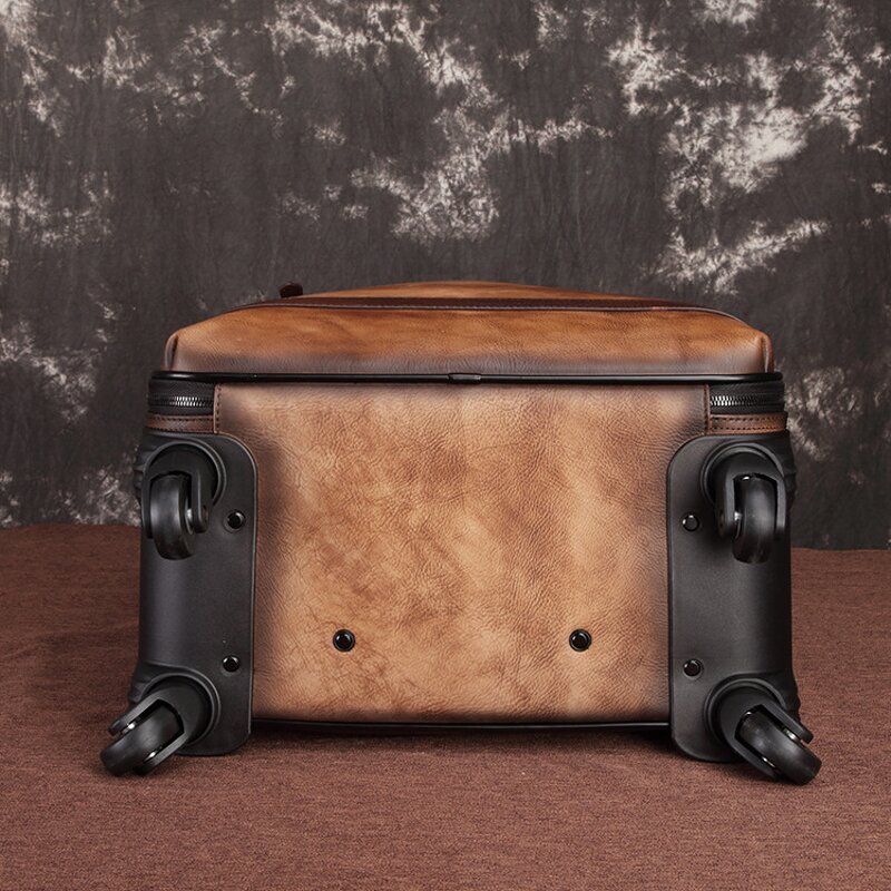 Trolley Luggage Supplier - Great Quality Genuine Leather