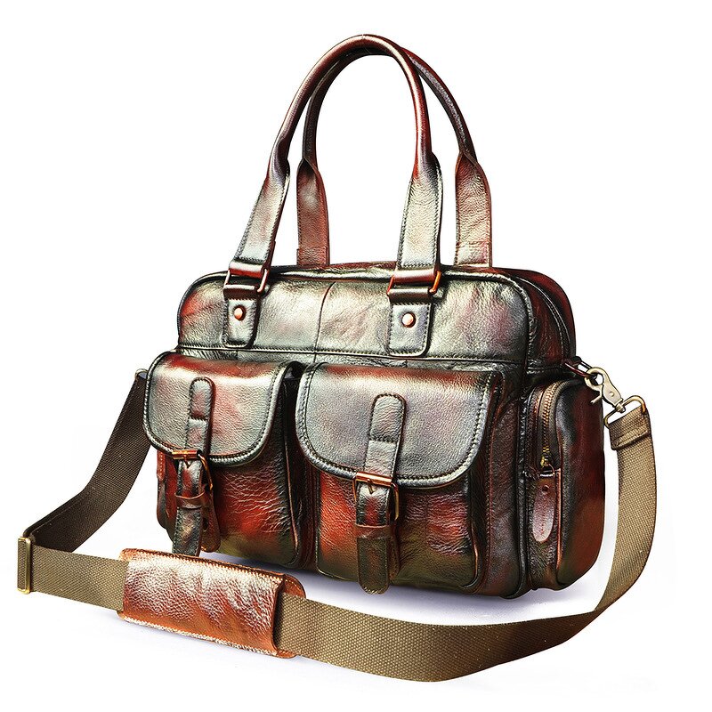 Cowhide Duffle Bag Manufacturer - Multifunctional Crazy Horse
