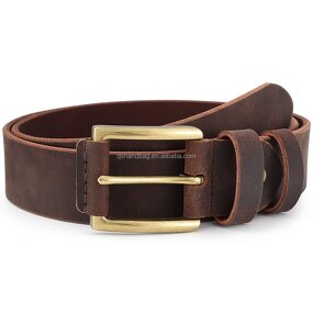 Vintage Men Belt Supplier - Crazy Horse Leather Jeans