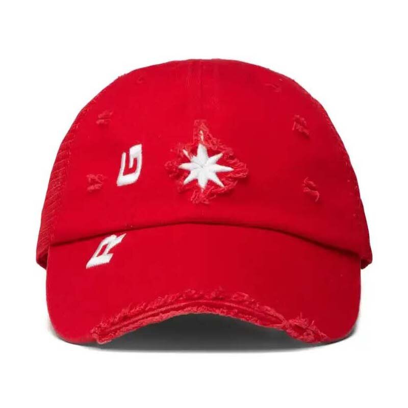 Distressed Dad Cap Supplier - 6-Panel Sporty Embroidery Curved Brim Wholesale