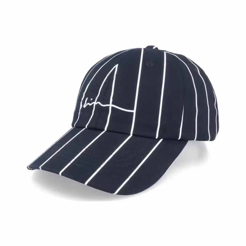 Structured Sports Gorras Supplier - 6 Panel 100% Polyester Unisex Adjustable Pinstripe