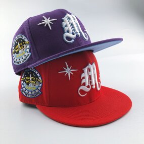 Custom Fitted Hats Manufacturer - 6 Panel 3D Embroidery Logo Fashion Design