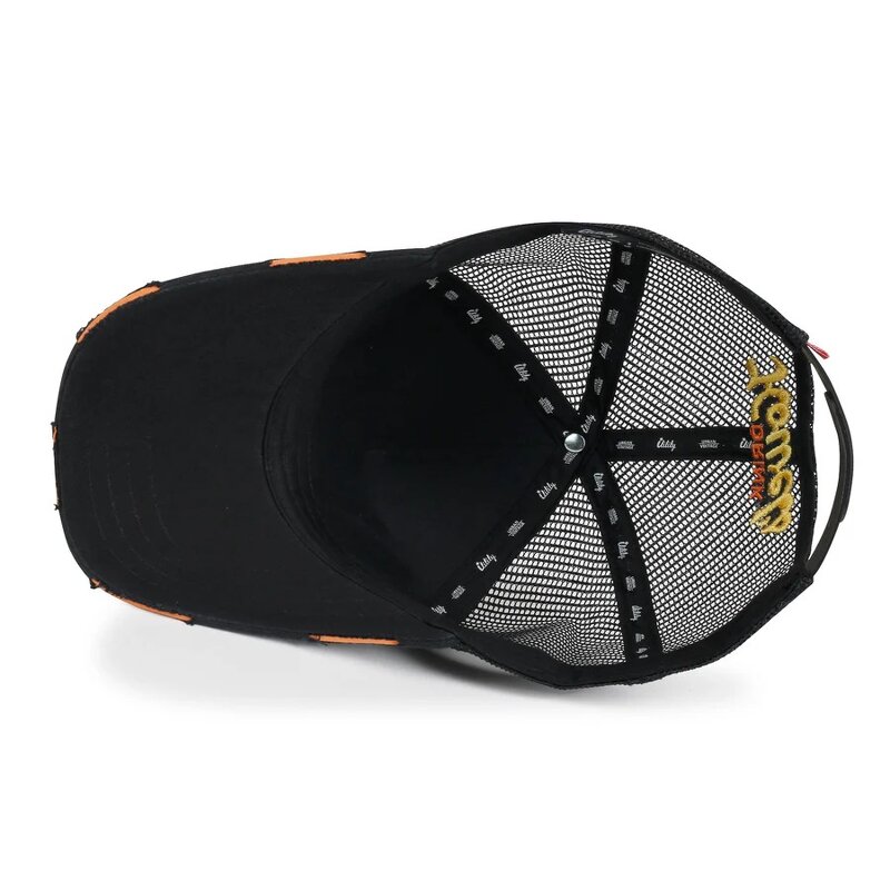 Distressed Trucker Hat Manufacturer - 5 Panel Custom Embroidery Patch Fashionable