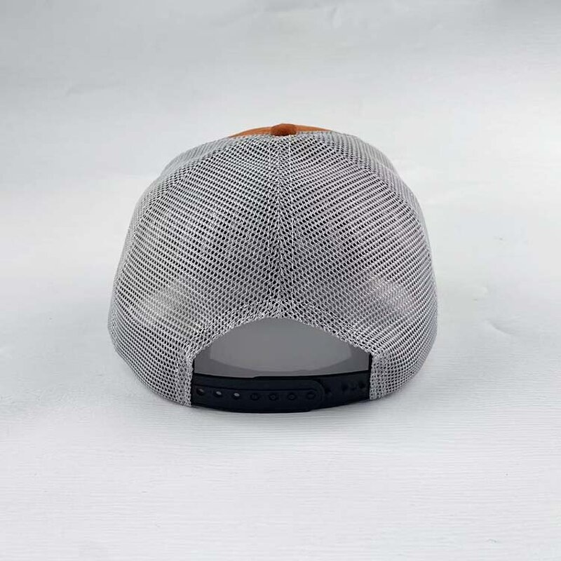 Suede Mesh Trucker Hat Factory - 3D Embroidery Casual Summer Hip Hop 2 Tone Logo