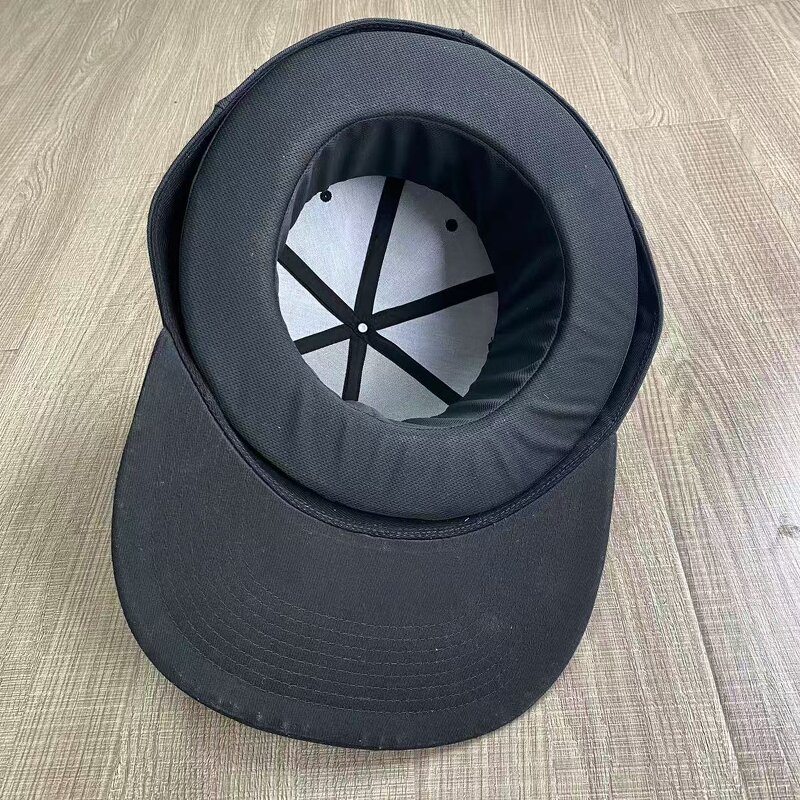 Giant Flat Brim Cap Factory - 6-Panel Oversize Fitted Hat Hip Hop Party